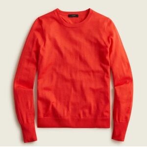 SOUTHERN‎ TIDE Cashmere Orange Sweater Crew Neck Long Sleeve Cotton Womens Large